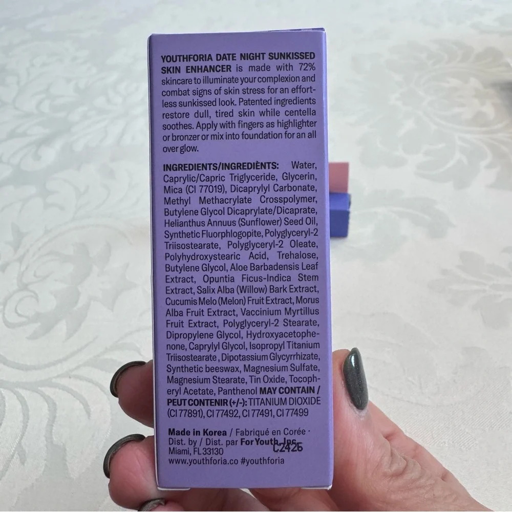 Youth Foria Date Night Bronzy Sun-kissed Liquid Enhancer With Primer Sample
